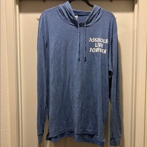 Blue Graphic Hoodie